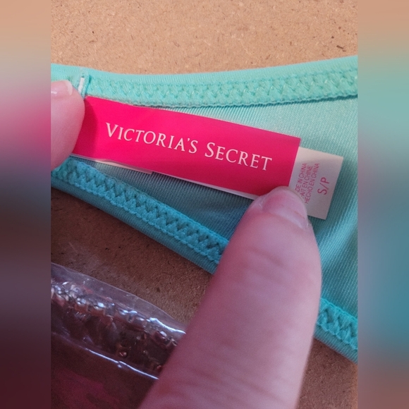 Victoria's Secret & Shein Neon Bikini Set - Pink, Orange Rhinestones Size Small - Picture 12 of 13